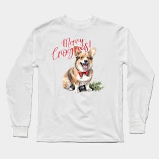 Christmas Corgi Pun Long Sleeve T-Shirt